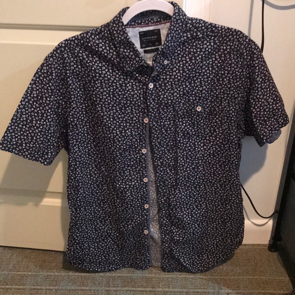 Cactus man slim fit button up